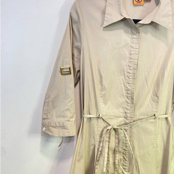 Tory Burch Tan Wardrobe Capsule Dress, Safari ,Quiet Luxury , Belted Classic 10 - Picture 5 of 10